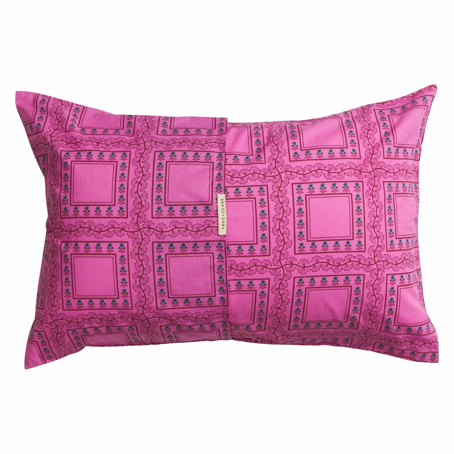 Orson Cotton Pillowcase Set - Fuchsia