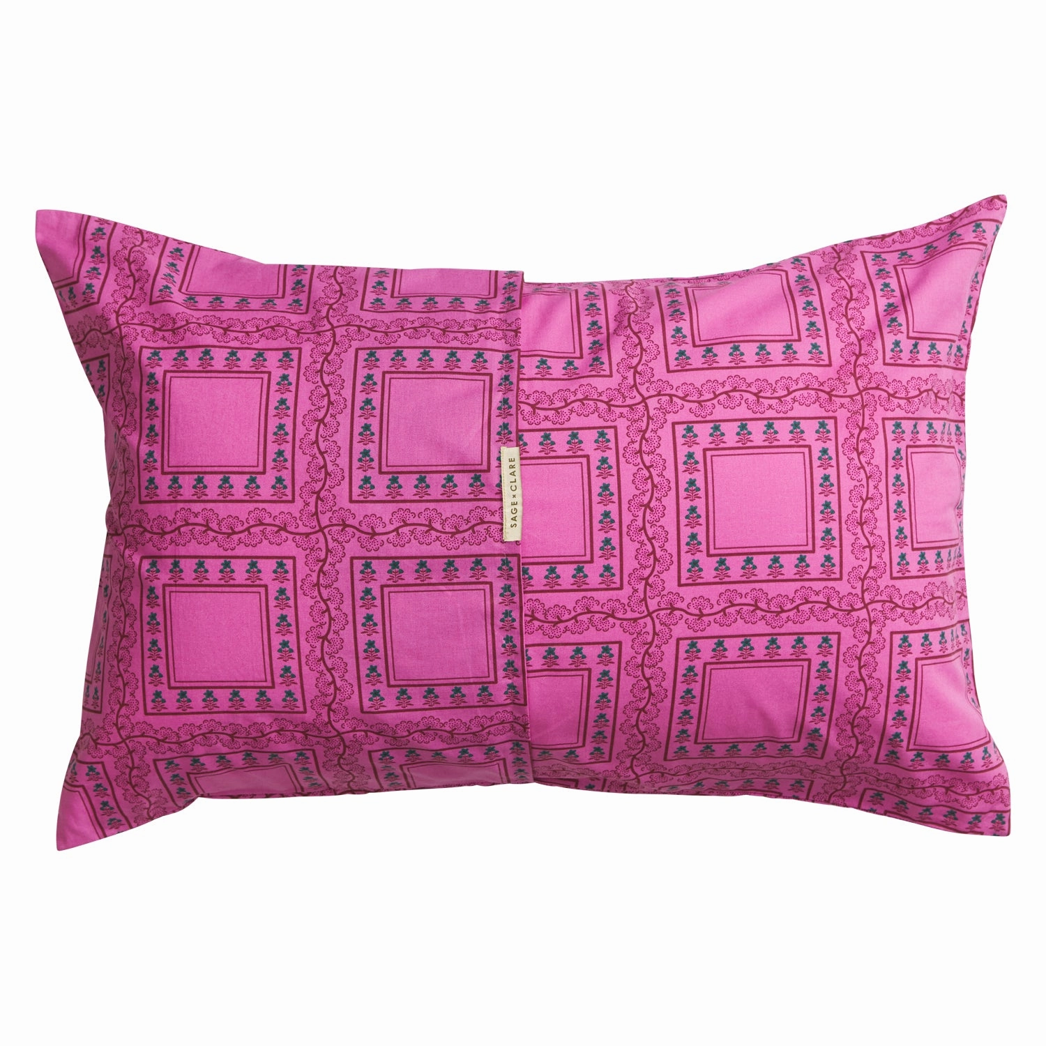 Orson Cotton Pillowcase Set - Fuchsia