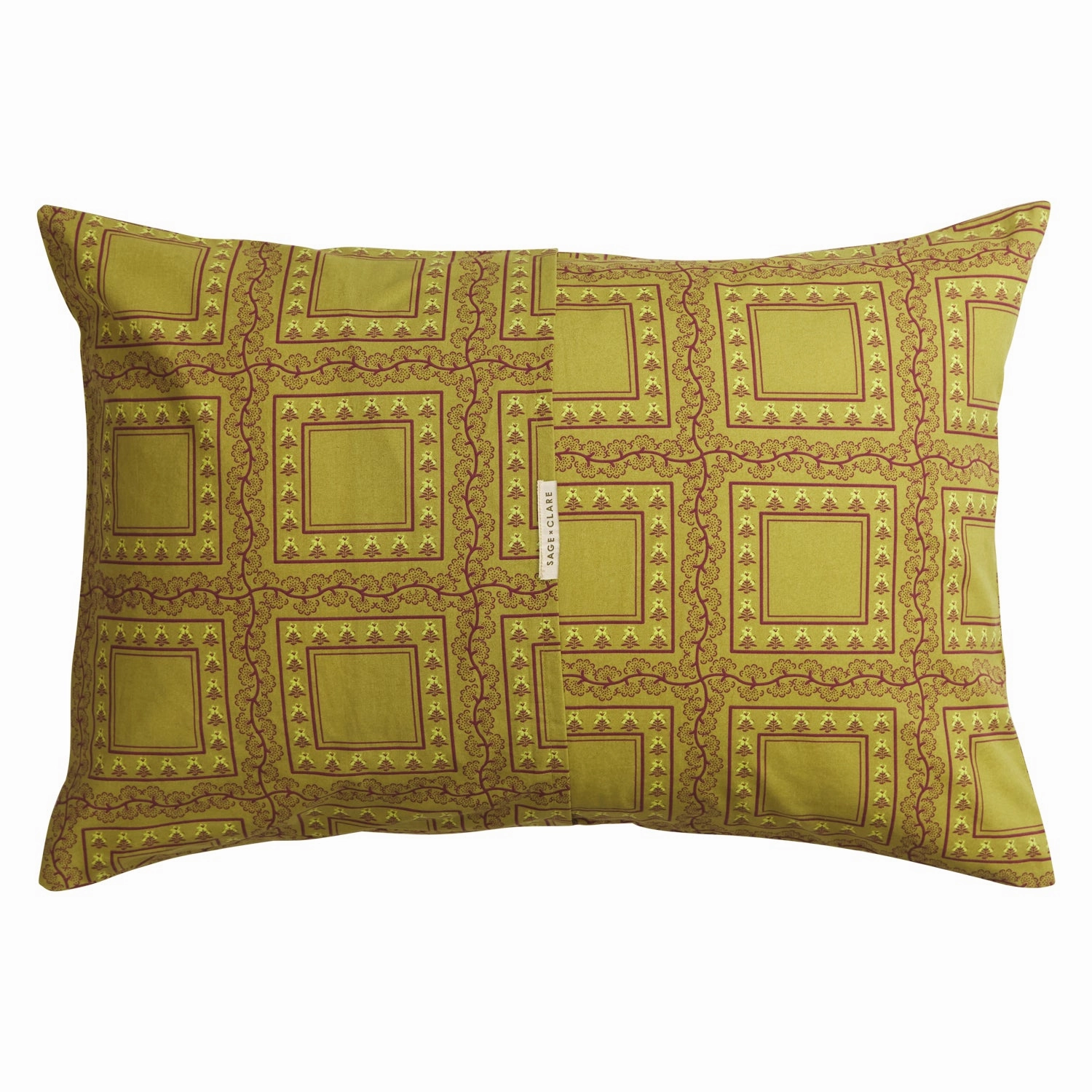 Orson Cotton Pillowcase Set - Olive