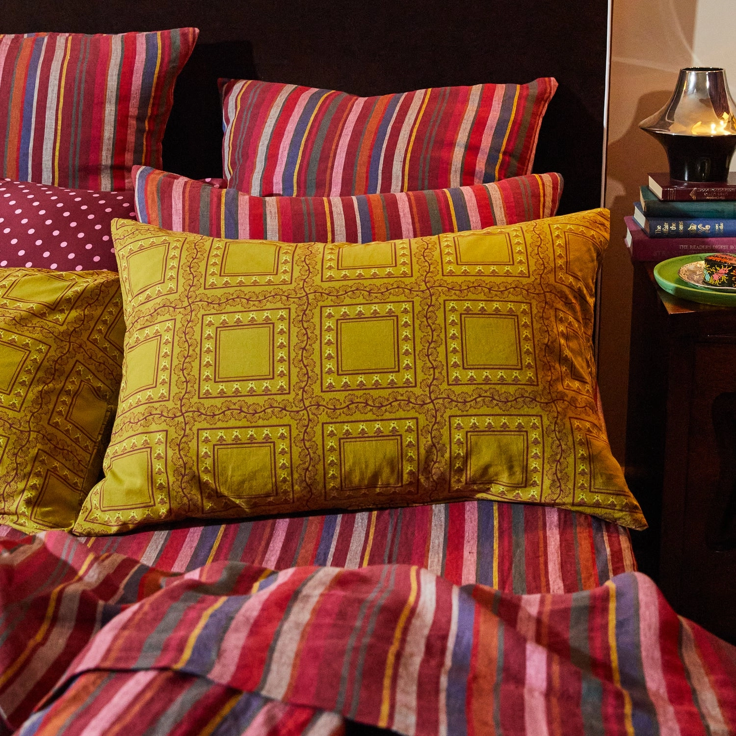 Orson Cotton Pillowcase Set - Olive