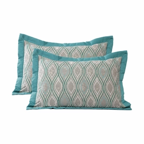 Pietre Ogee Hand Quilted 2PC Pillow Sham Set