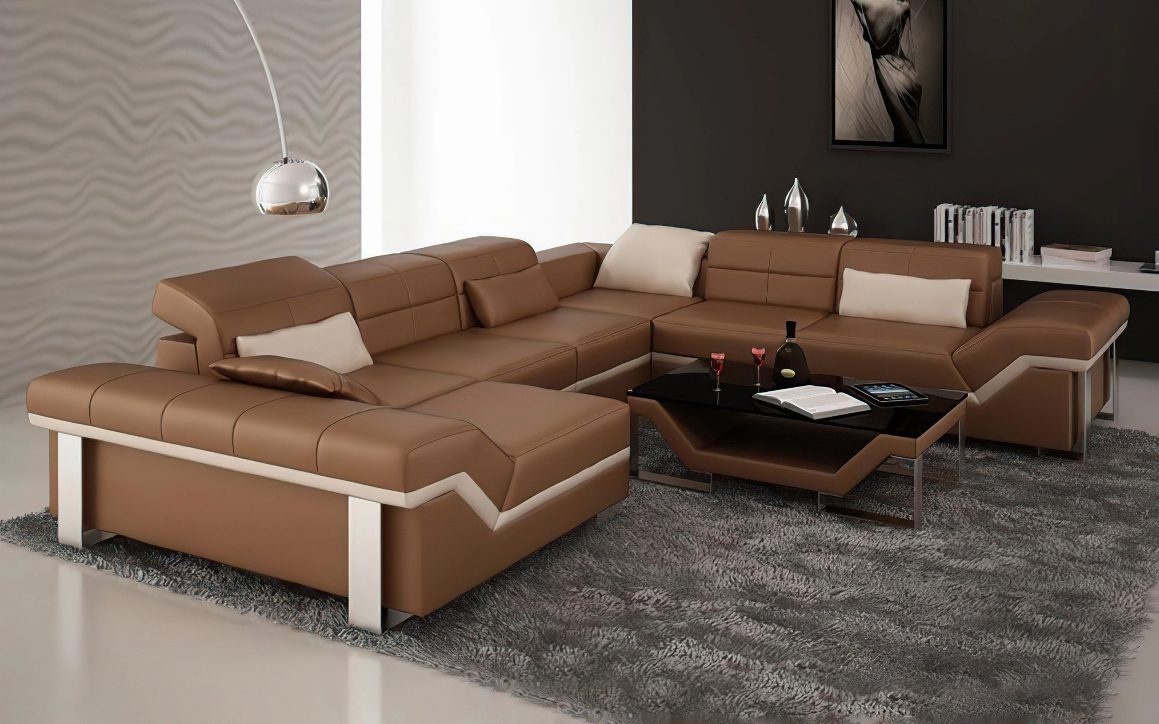 Pivot Large Sectional with Adjustable Headrest