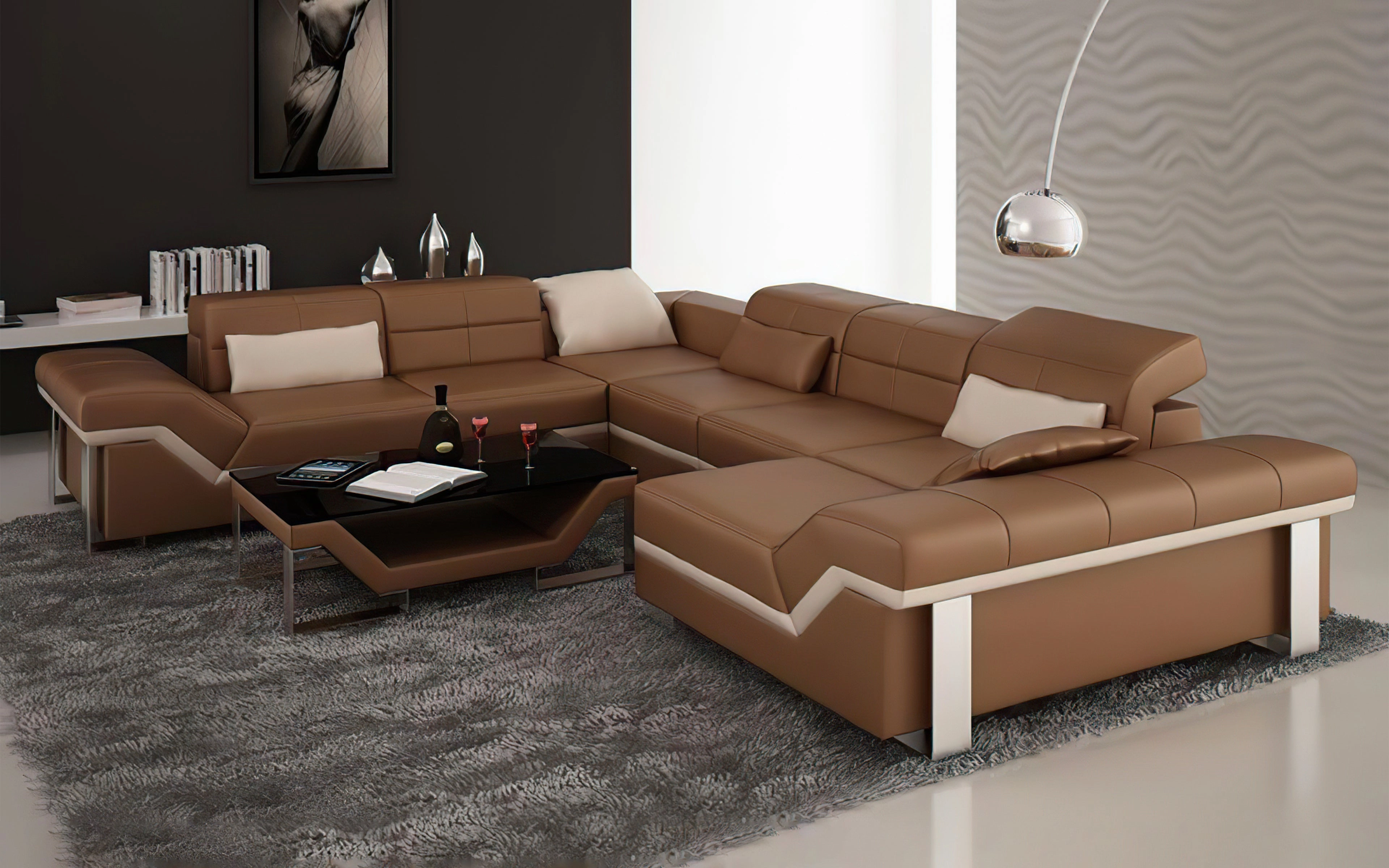 Pivot Large Sectional with Adjustable Headrest