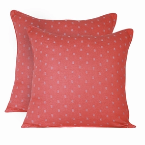 Plain Board Woven 2PC Pillow Sham Set