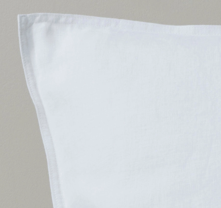 Ravello Linen European Pillowcase Pair White