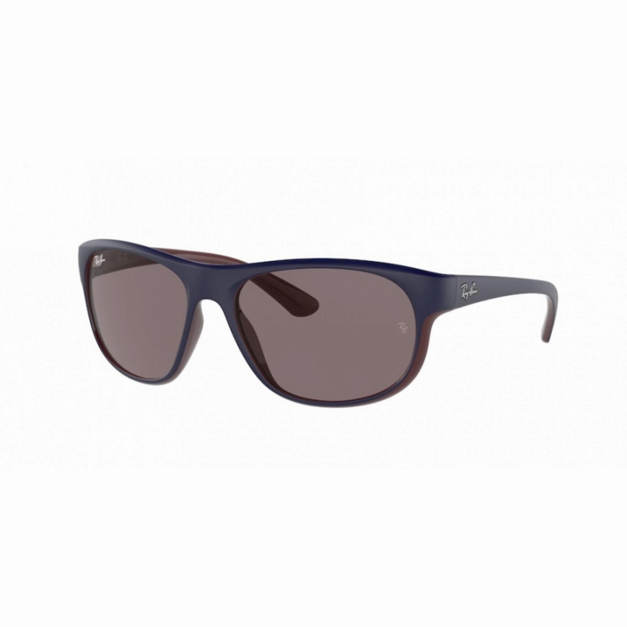 Ray Ban Women's Sunglasses - Violet Nylon Pillow Frame Green Lens | 0RB4351 65697N