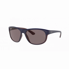 Ray Ban Women's Sunglasses - Violet Nylon Pillow Frame Green Lens | 0RB4351 65697N