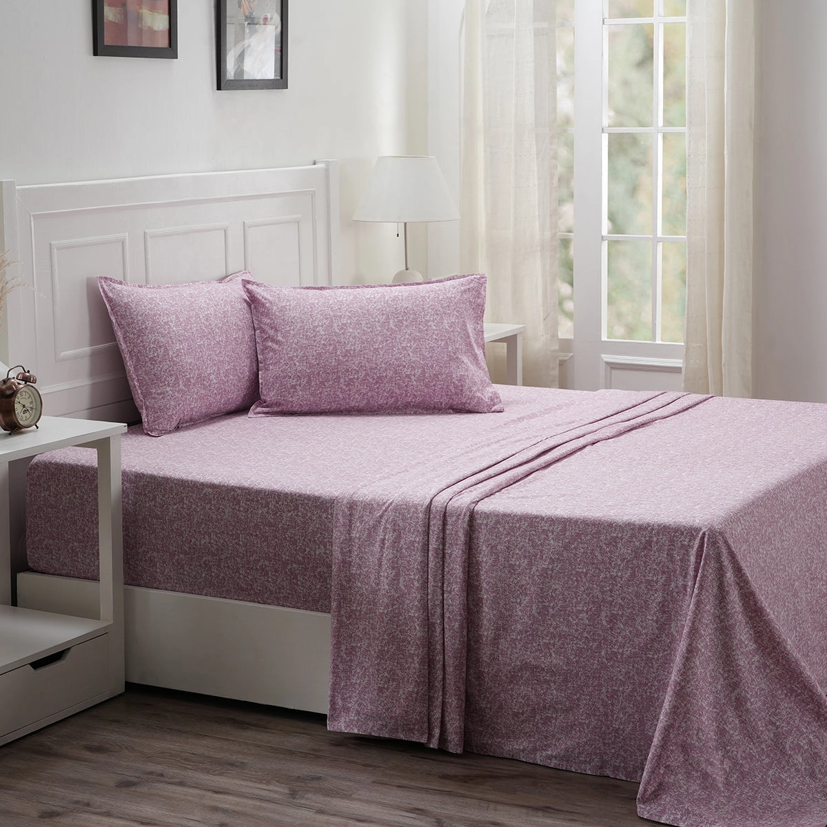 Royal Botanic 144TC Cotton Bed Sheet With Pillow Case