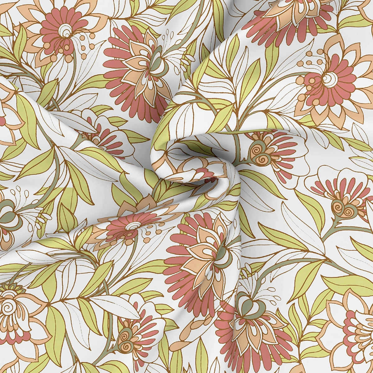 Royal Botanic 144TC Cotton Bed Sheet With Pillow Case