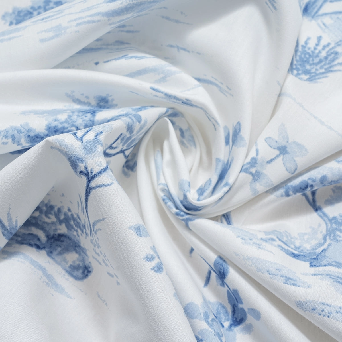 Royal Botanic 200 TC Nature Toile 100% Cotton Bed Sheet With Pillow Case