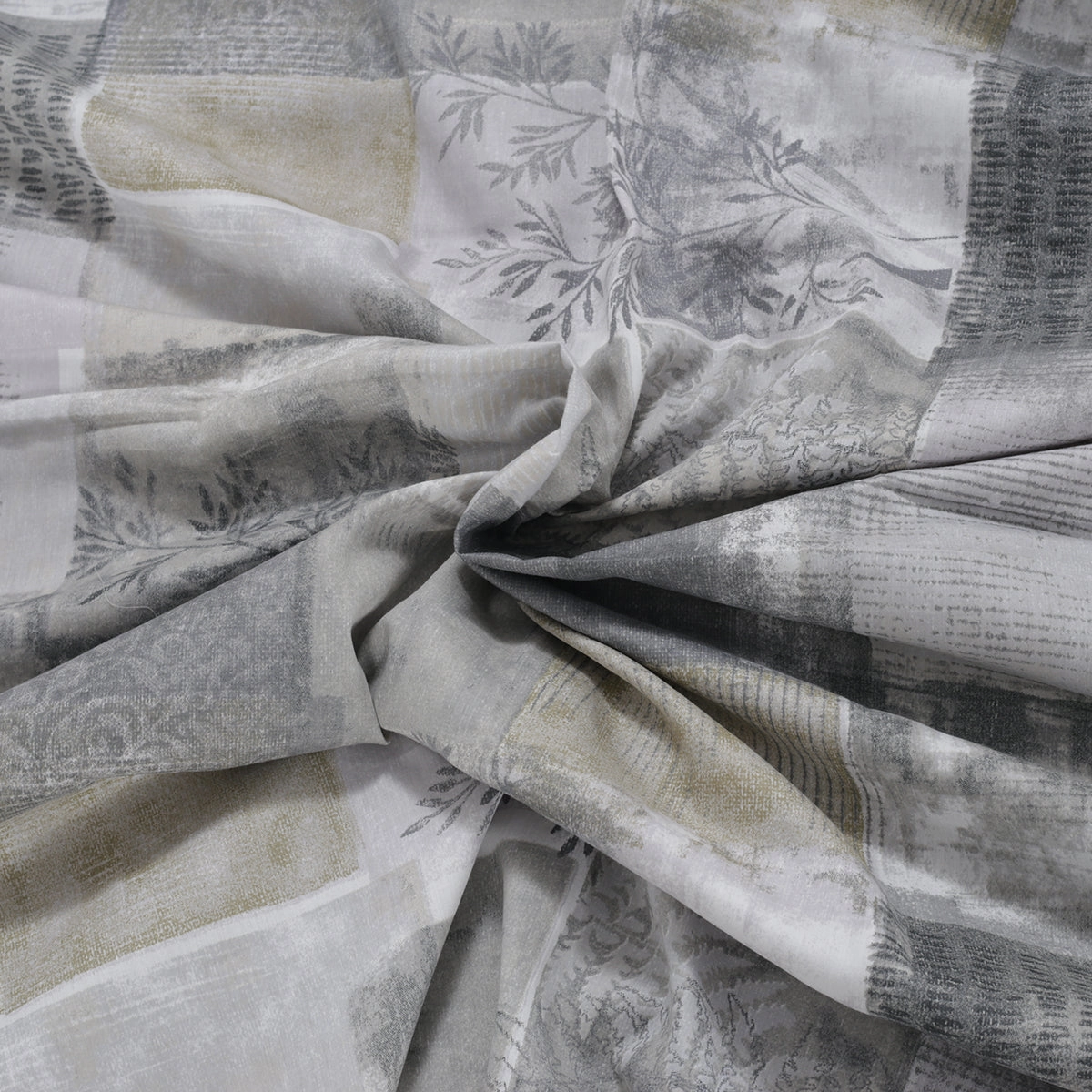 Royal Botanic 200TC  Botanical Grunge 100% Cotton Bed Sheet With Pillow Case