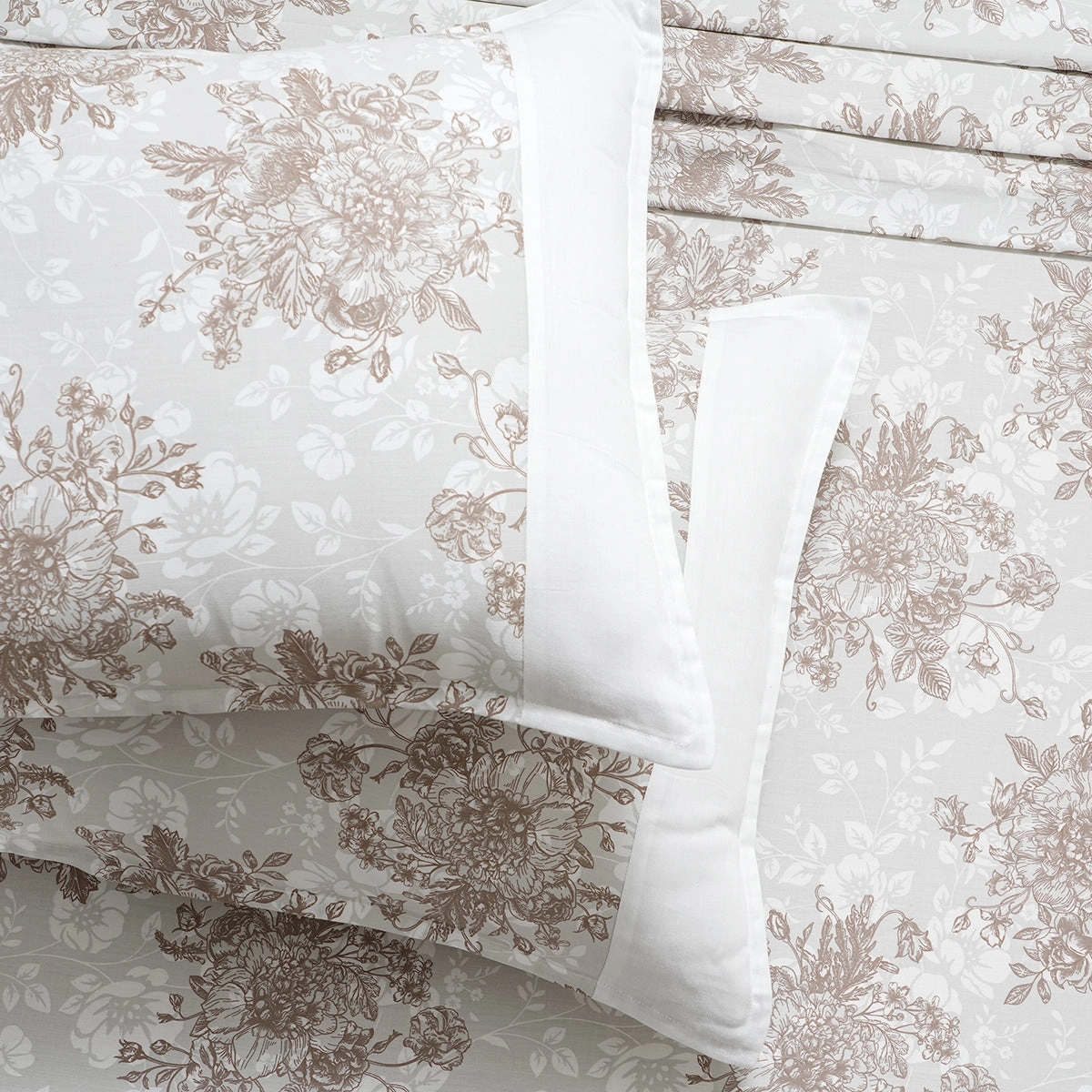 Royal Botanic Azalea Blue 200TC Cotton Bed Sheet With Pillow Case