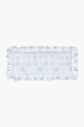 Ruffled Lumbar Pillow - BLUEBELL