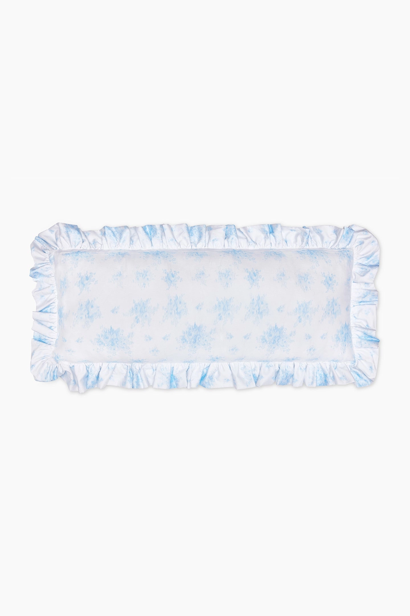 Ruffled Lumbar Pillow - BLUEBELL