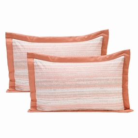 Rugged Stripes Printed 2PC Pillow Sham Set