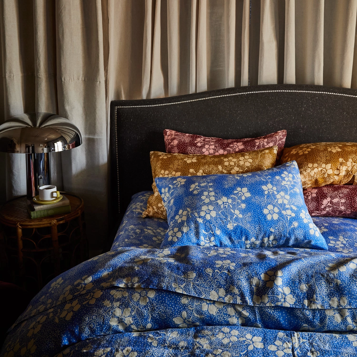 Salina Linen Pillowcase Set - Lapis