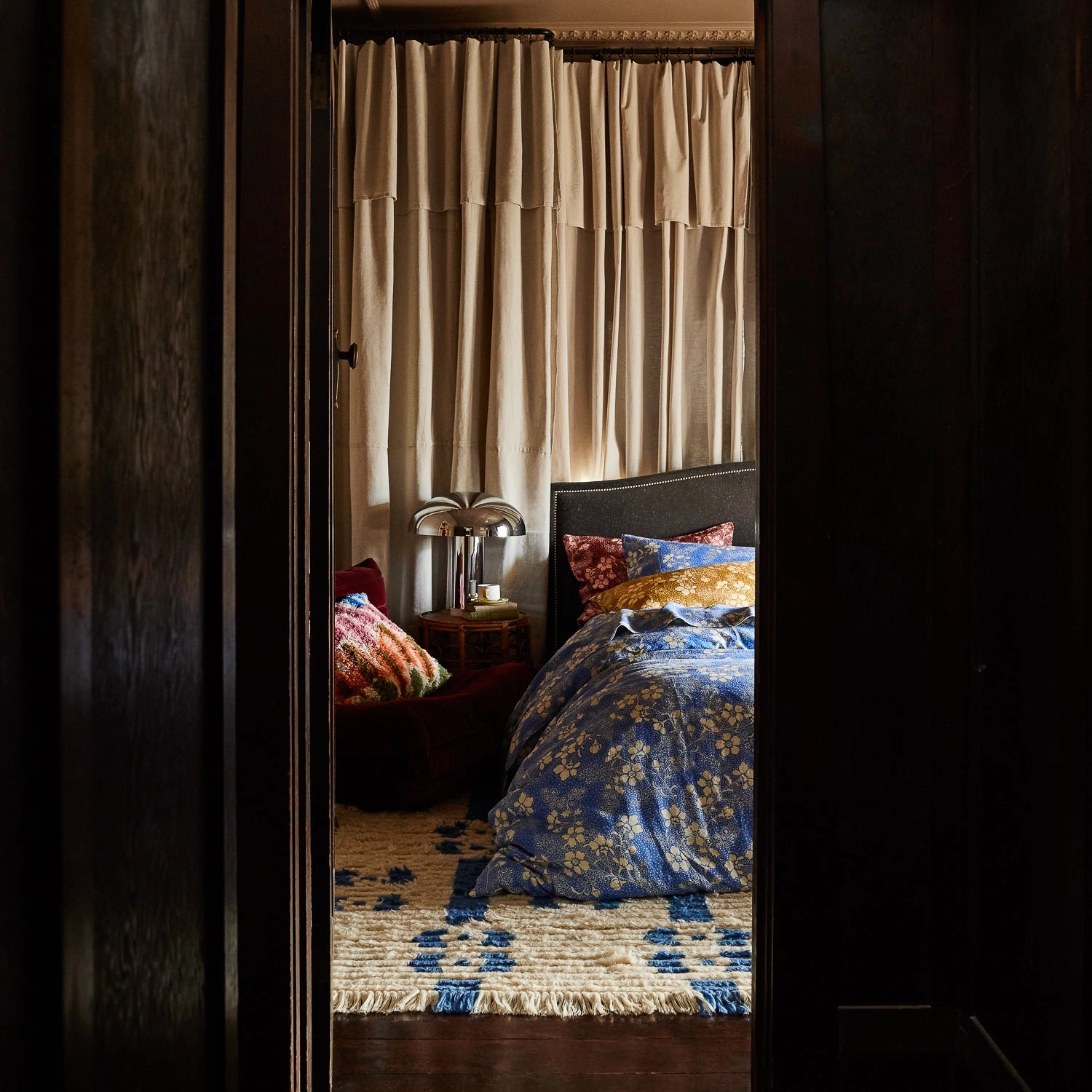 Salina Linen Pillowcase Set - Lapis