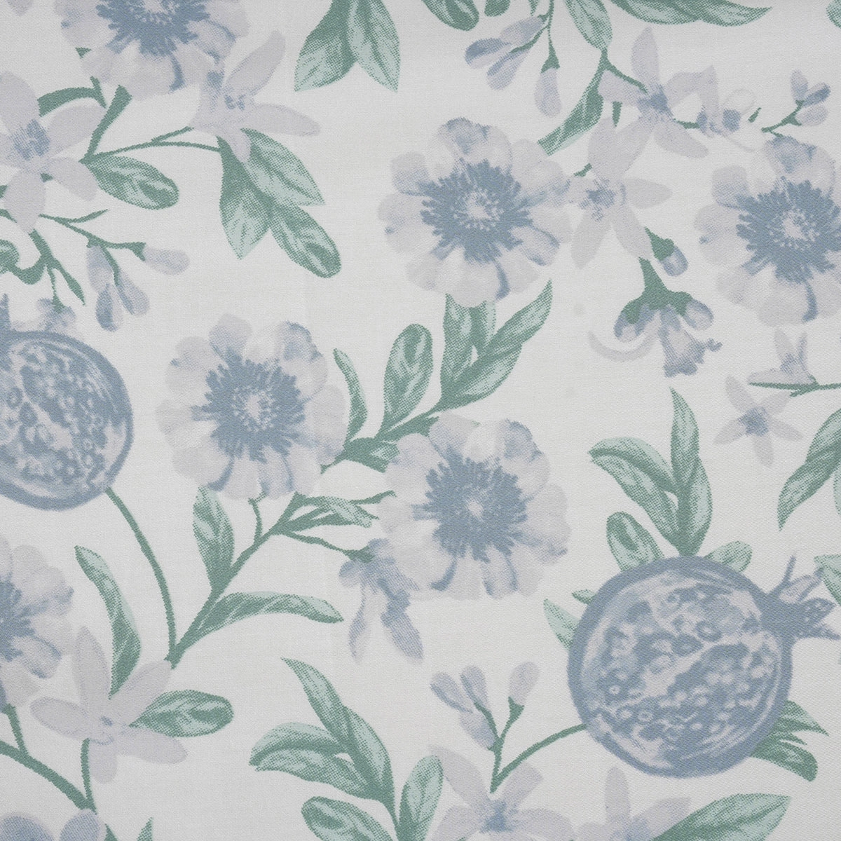 Sensory Bloom Blooming Petals 100% Cotton Blue Bed Sheet with Pillow Case