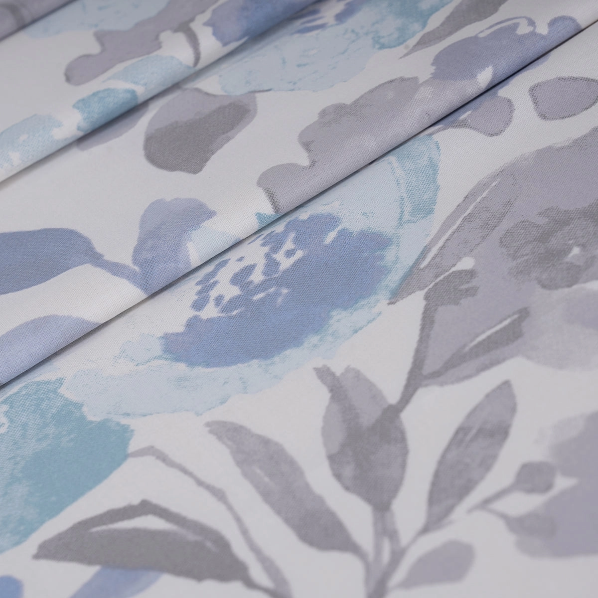 Sensory Bloom Florencia 100% Cotton Blue Bed Sheet with Pillow Case