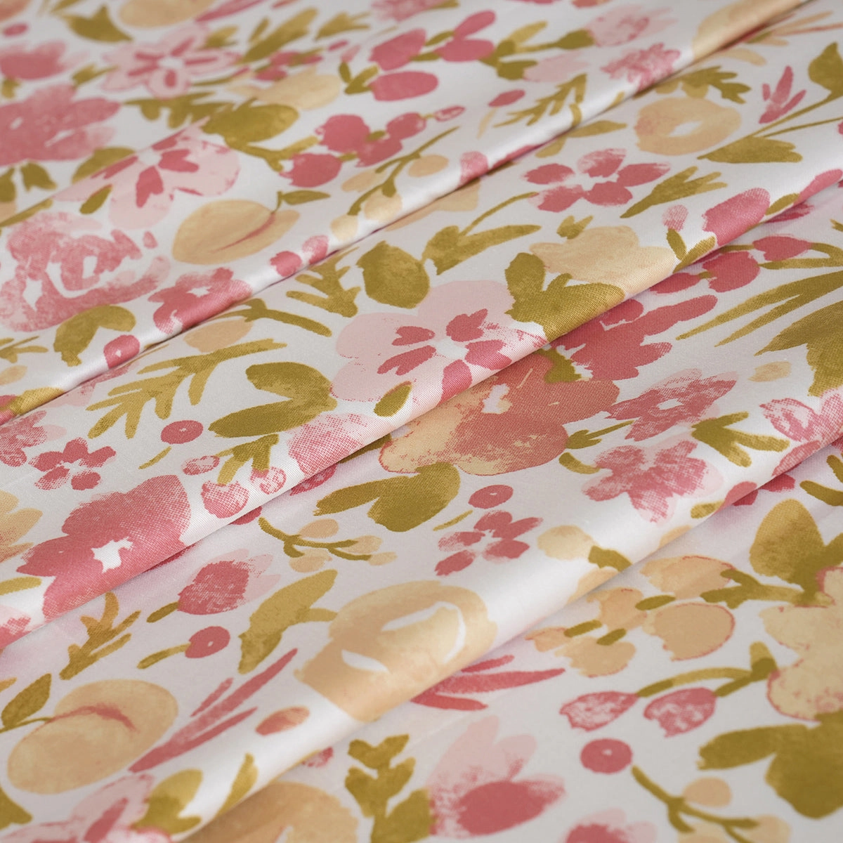 Sensory Bloom Zesty 100% Cotton Pink Bed Sheet with Pillow Case