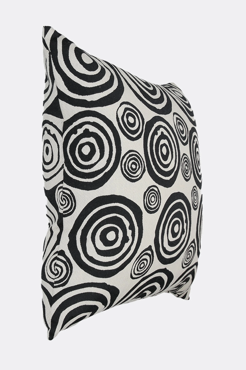 signature circles jacquard pillow