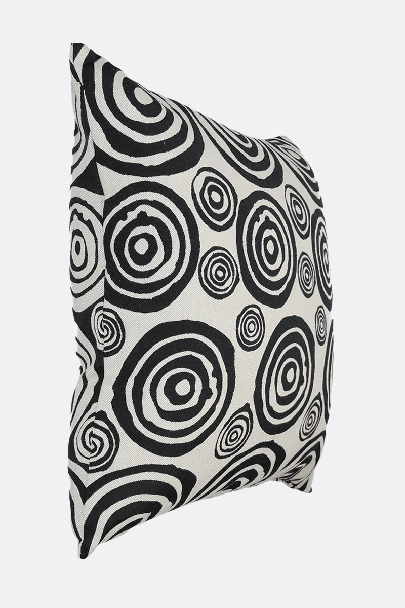 signature circles jacquard pillow