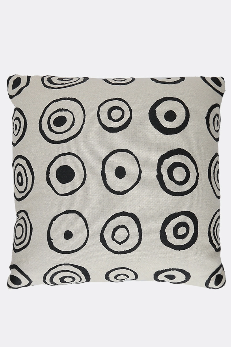 signature circles jacquard pillow