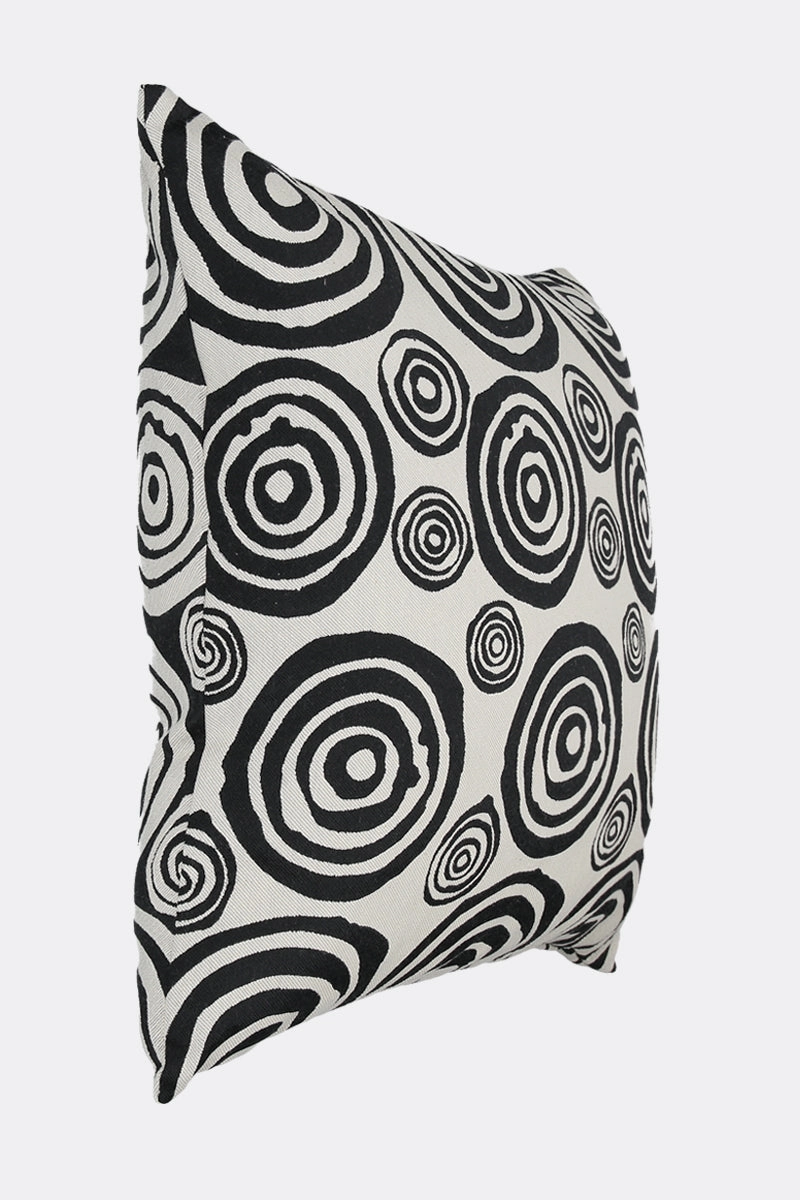 signature circles jacquard pillow