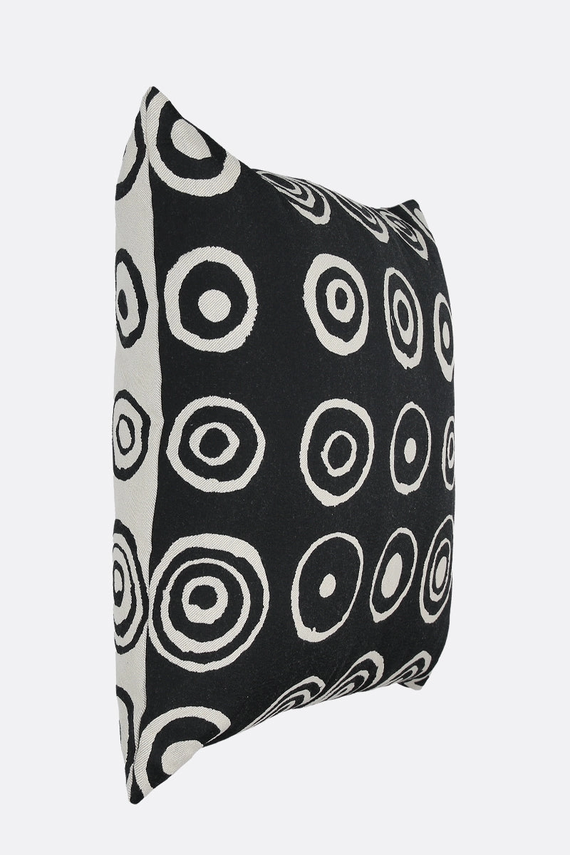 signature circles jacquard pillow