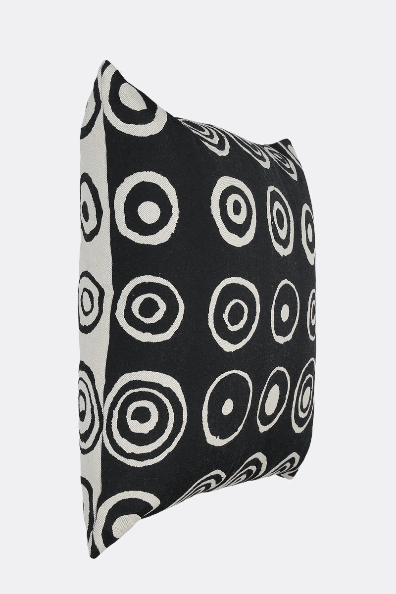 signature circles jacquard pillow