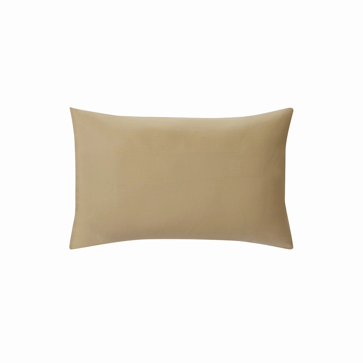 Slumber 100%Cotton Solid Yellow/Latte Pillow Case Set