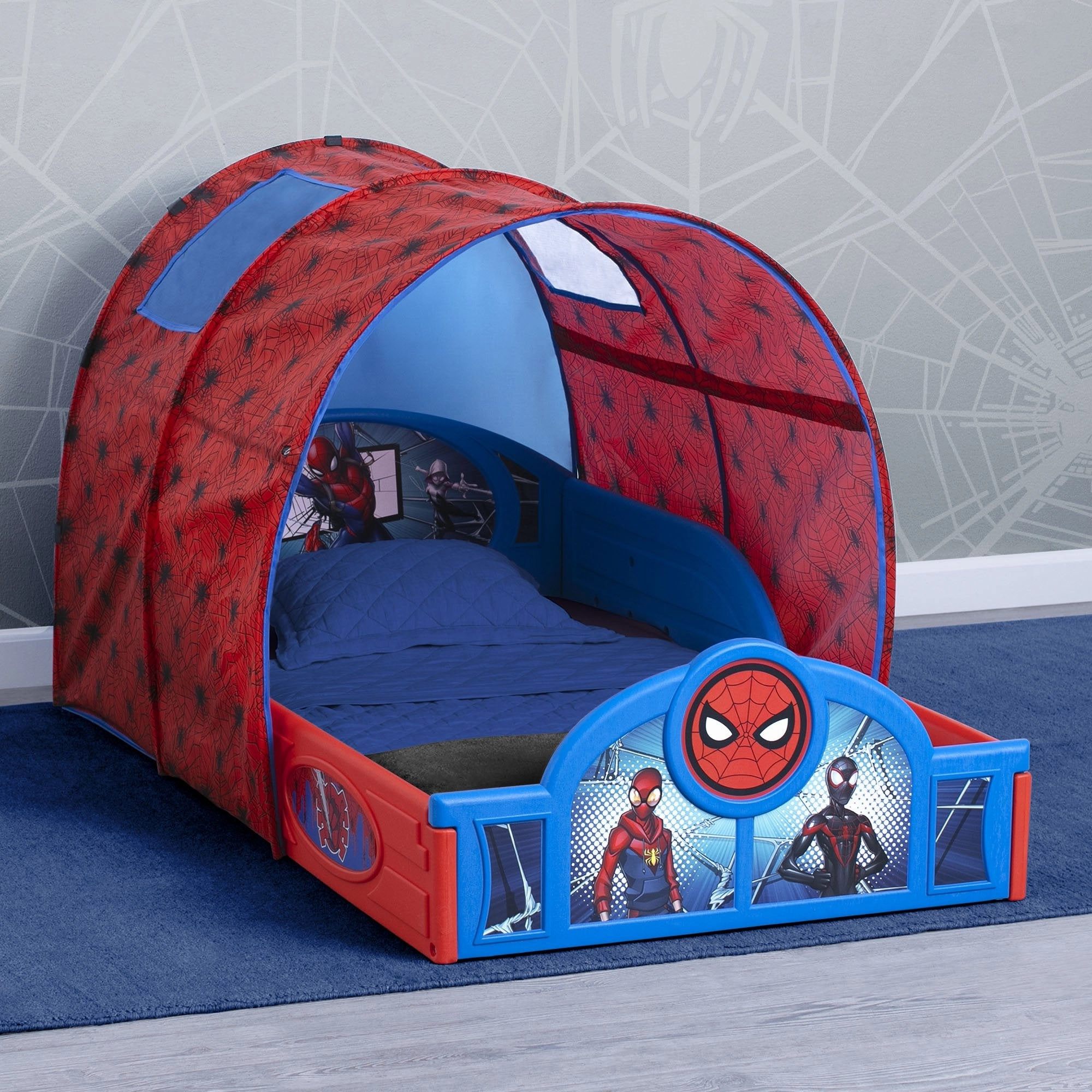 Spider-Man Sleep and Play Toddler Bed with Tent