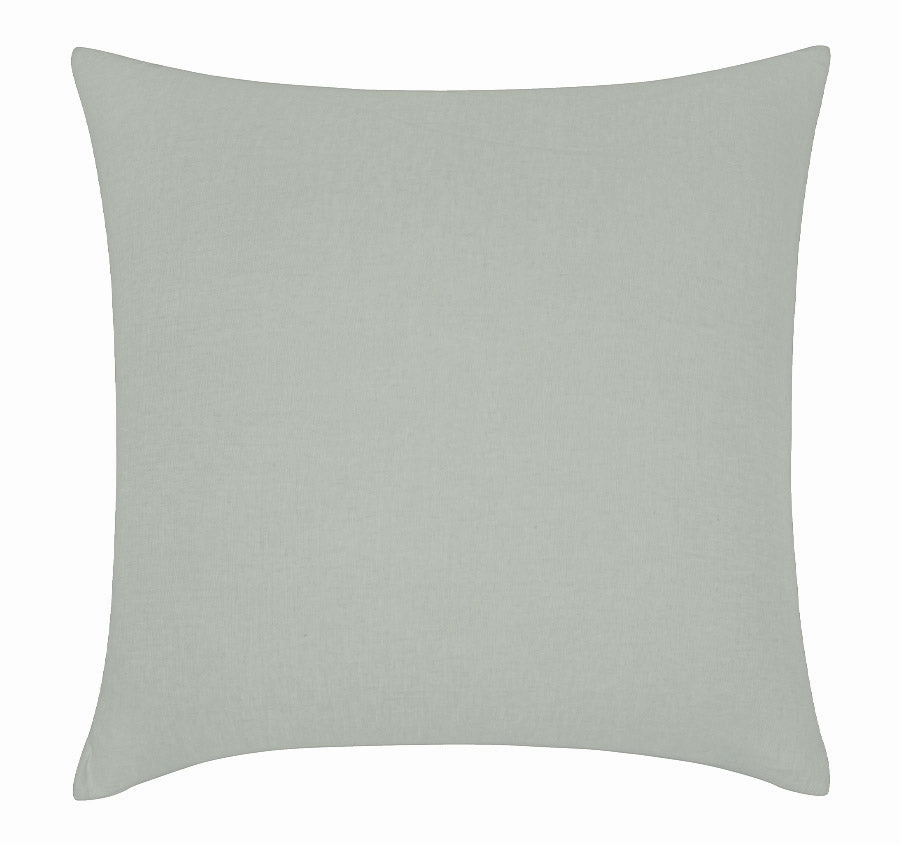 Stonewashed French Linen European Pillowcase Sage