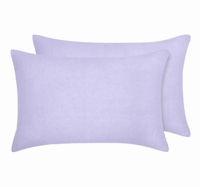 Stonewashed French Linen Standard Pillowcase Pair Lilac