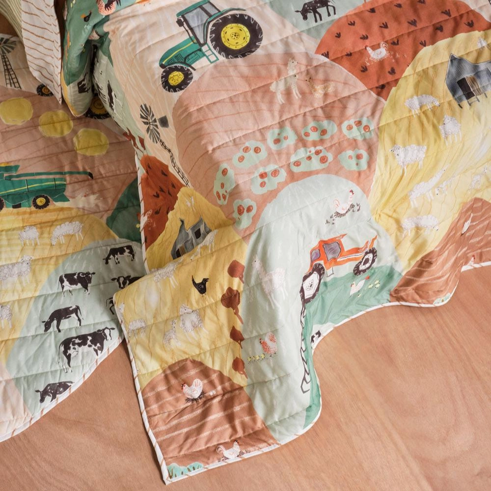Sunset Harvest Coverlet Set by Linen House Kids