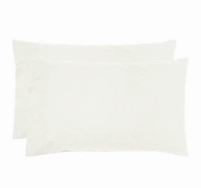 Temple Organic Cotton Standard Pillowcase Pair Snow