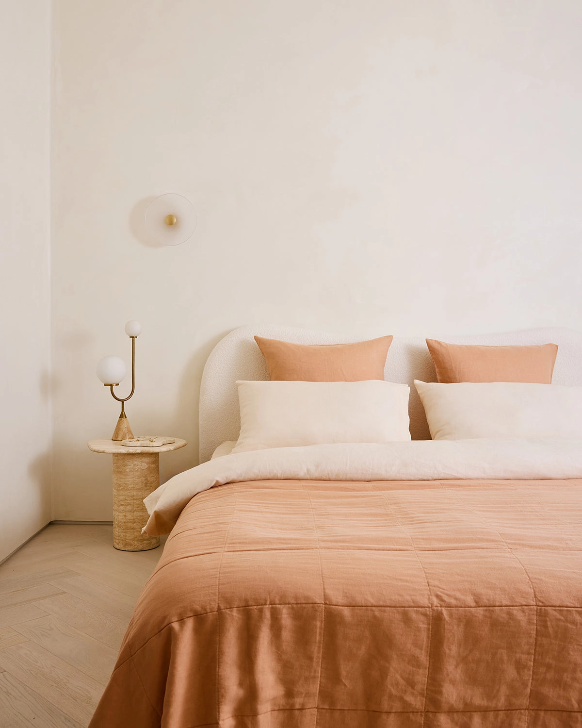 Terracotta 100% French Flax Linen European Pillowcases (Set of Two)
