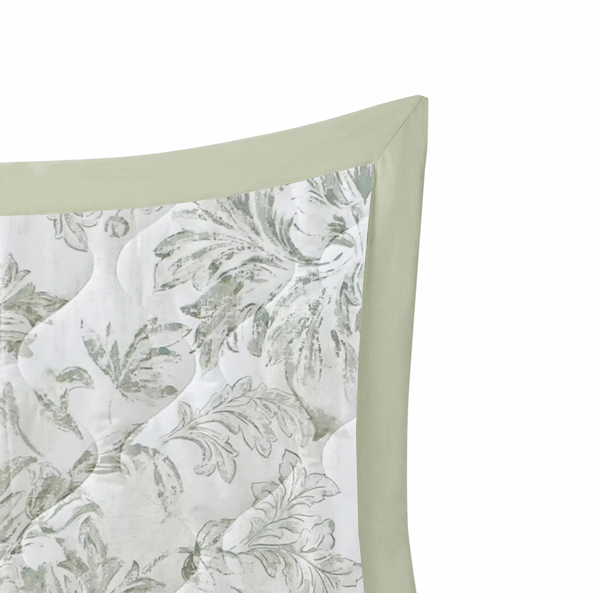 Tranquil Essence Napery Classic Quilted Green 2 PC Pillow Sham Set