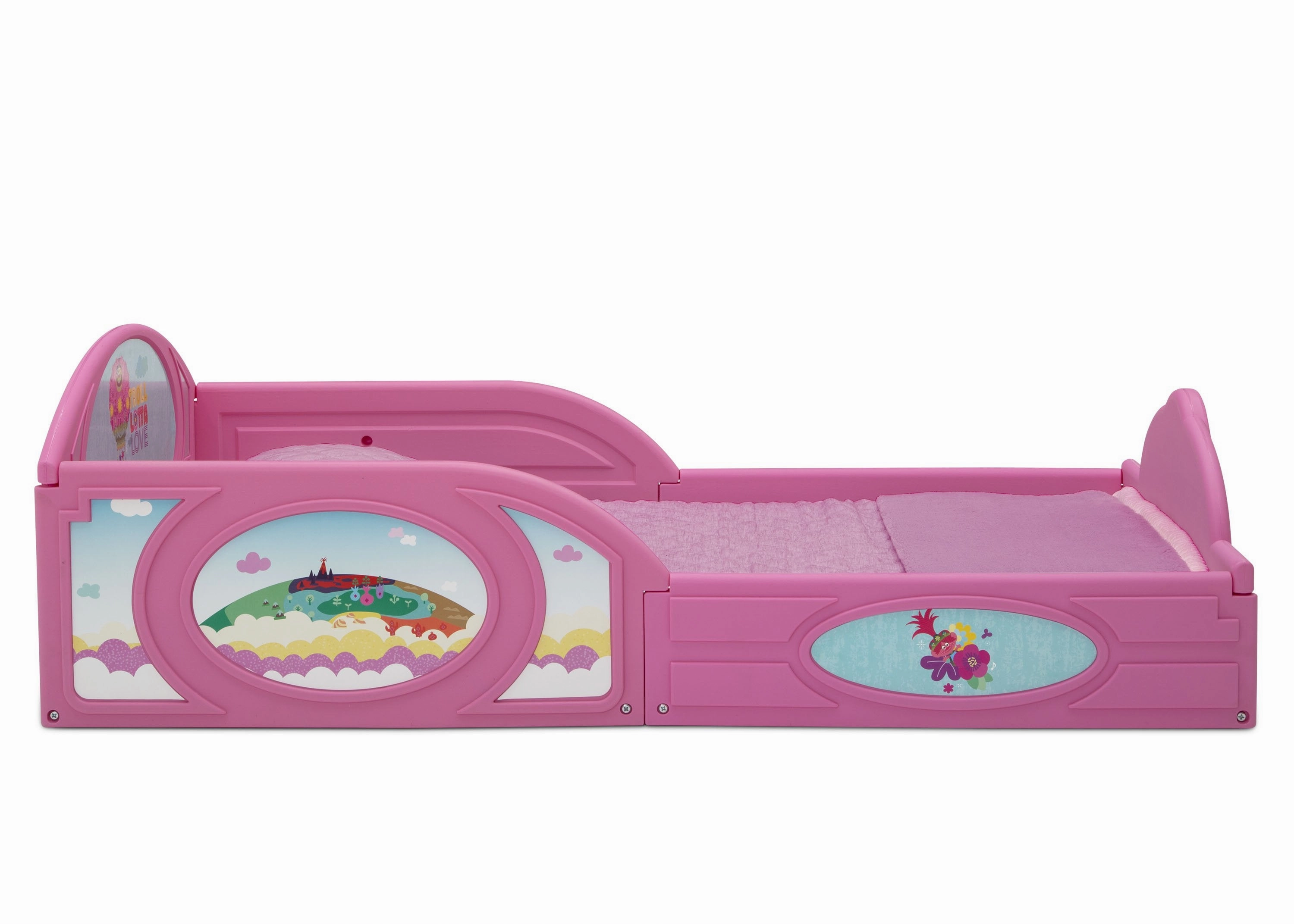 Trolls World Tour Plastic Sleep and Play Toddler Bed