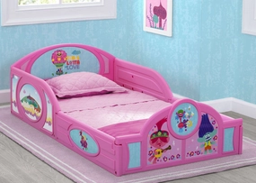 Trolls World Tour Plastic Sleep and Play Toddler Bed