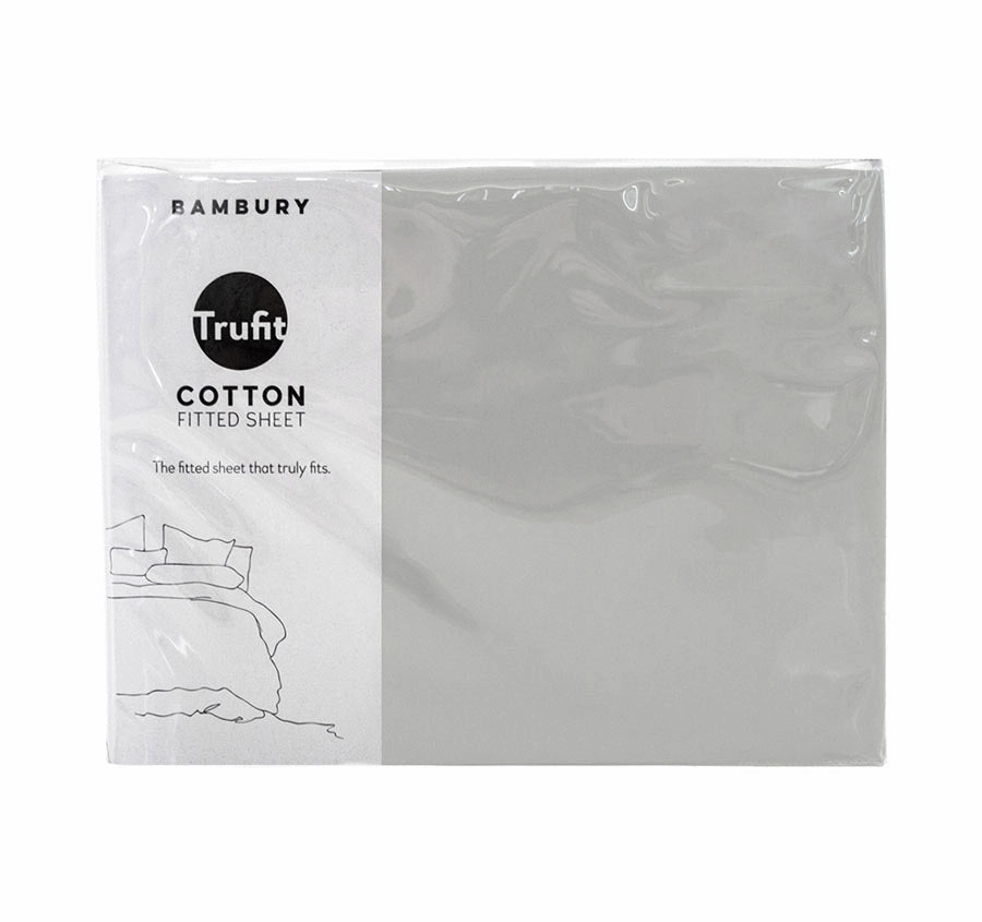 Trufit Fitted Sheet Range Silver