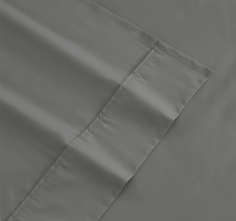 Tuscan Collection Cotton Percale Sheet Set Range Charcoal