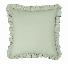 Vintage Ruffle European Pillowcase Seaglass