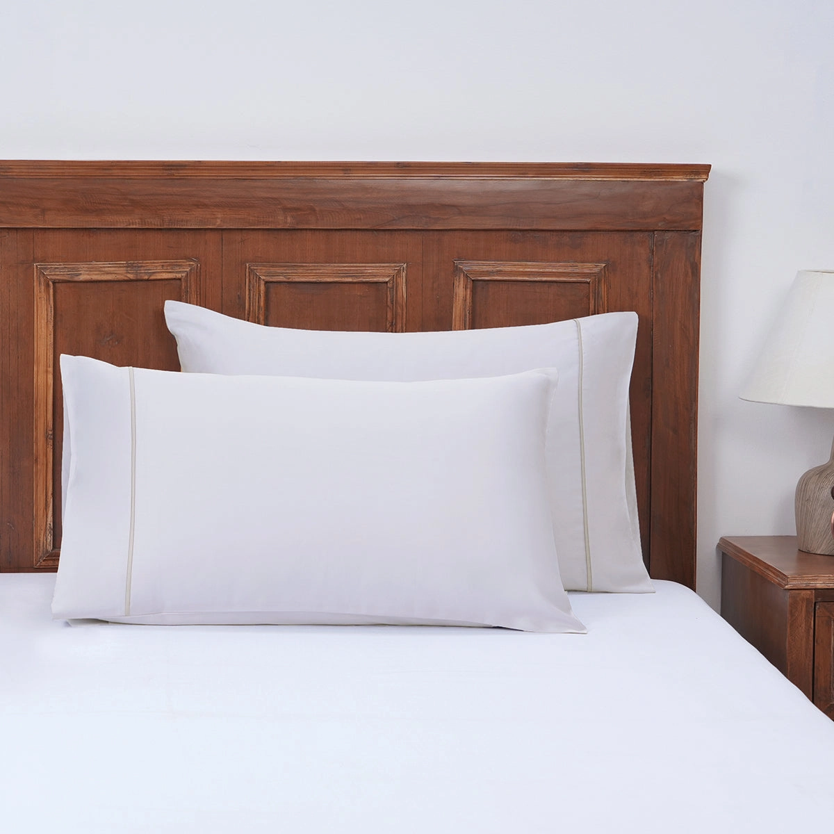 Viola Solid 2PC Pillow Case Set
