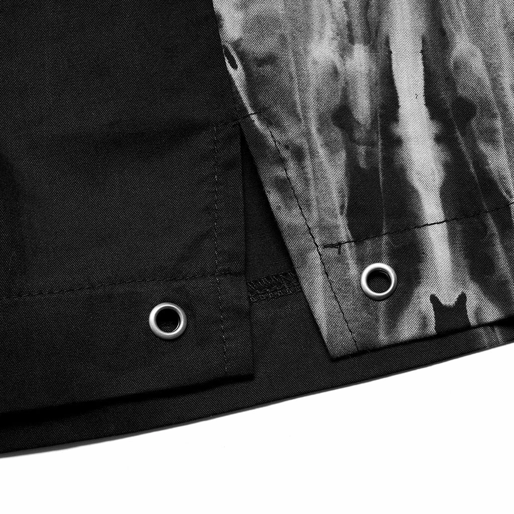 Women's Grunge Tie-dye Side Slit A-line Skirt